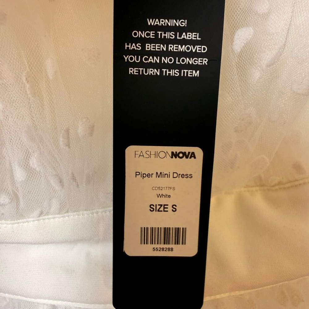 Fashion Nova White Heart Tulle Dress - Picture 3 of 3